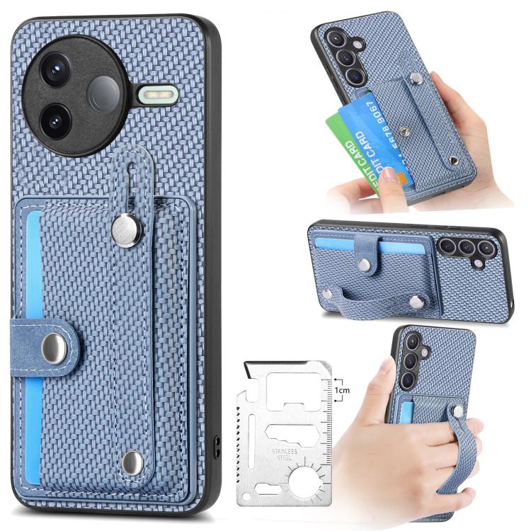 Wristband Kickstand Card Wallet Back Phone Case with Tool Knife, For Redmi 15C 5G / 4G Global 171mm, For Xiaomi 15T, For Redmi K80 Pro / Poco F7 Ultra, For Redmi K80 / Poco F7 Pro, For Redmi Turbo 4, For Xiaomi Poco X7 Pro, For Xiaomi 15 Pro           ...
