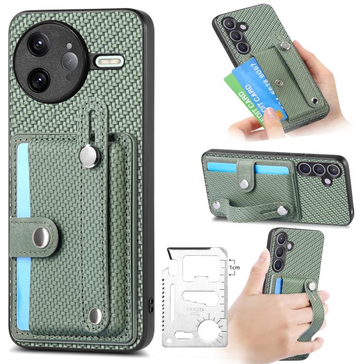 Wristband Kickstand Card Wallet Back Phone Case with Tool Knife, For Redmi 15C 5G / 4G Global 171mm, For Xiaomi 15T, For Redmi K80 Pro / Poco F7 Ultra, For Redmi K80 / Poco F7 Pro, For Redmi Turbo 4, For Xiaomi Poco X7 Pro, For Xiaomi 15 Pro           ...