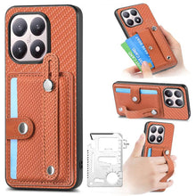 Load image into Gallery viewer, Wristband Kickstand Card Wallet Back Phone Case with Tool Knife, For Redmi 15C 5G / 4G Global 171mm, For Xiaomi 15T, For Redmi K80 Pro / Poco F7 Ultra, For Redmi K80 / Poco F7 Pro, For Redmi Turbo 4, For Xiaomi Poco X7 Pro, For Xiaomi 15 Pro           ...