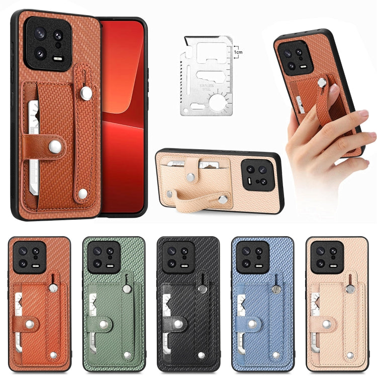 Wristband Kickstand Card Wallet Back Phone Case with Tool Knife, For Redmi 15C 5G / 4G Global 171mm, For Xiaomi 15T, For Redmi K80 Pro / Poco F7 Ultra, For Redmi K80 / Poco F7 Pro, For Redmi Turbo 4, For Xiaomi Poco X7 Pro, For Xiaomi 15 Pro           ...