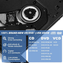 Load image into Gallery viewer, BT638 Notebook Desktop External USB 3.0 Portable CD Player CD-RW Optical Drive Burner, BT638
