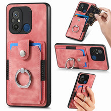 Load image into Gallery viewer, Retro Skin-feel Ring Card Wallet Phone Case, For Redmi 12C, For Redmi Note 12 4G, For Redmi Note 12 Pro+