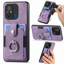 Load image into Gallery viewer, Retro Skin-feel Ring Card Wallet Phone Case, For Redmi 12C, For Redmi Note 12 4G, For Redmi Note 12 Pro+