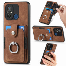 Load image into Gallery viewer, Retro Skin-feel Ring Card Wallet Phone Case, For Redmi 12C, For Redmi Note 12 4G, For Redmi Note 12 Pro+