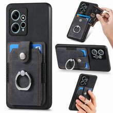 Load image into Gallery viewer, Retro Skin-feel Ring Card Wallet Phone Case, For Redmi 12C, For Redmi Note 12 4G, For Redmi Note 12 Pro+