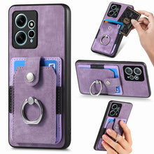 Load image into Gallery viewer, Retro Skin-feel Ring Card Wallet Phone Case, For Redmi 12C, For Redmi Note 12 4G, For Redmi Note 12 Pro+