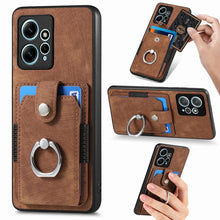 Load image into Gallery viewer, Retro Skin-feel Ring Card Wallet Phone Case, For Redmi 12C, For Redmi Note 12 4G, For Redmi Note 12 Pro+