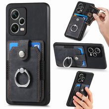 Load image into Gallery viewer, Retro Skin-feel Ring Card Wallet Phone Case, For Redmi 12C, For Redmi Note 12 4G, For Redmi Note 12 Pro+