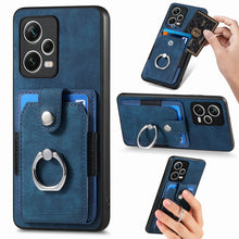 Load image into Gallery viewer, Retro Skin-feel Ring Card Wallet Phone Case, For Redmi 12C, For Redmi Note 12 4G, For Redmi Note 12 Pro+