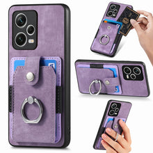 Load image into Gallery viewer, Retro Skin-feel Ring Card Wallet Phone Case, For Redmi 12C, For Redmi Note 12 4G, For Redmi Note 12 Pro+