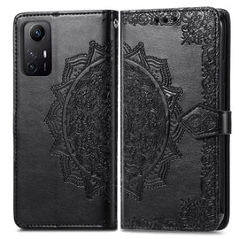 Mandala Flower Embossed Leather Phone Case, For Xiaomi Redmi Note 12S