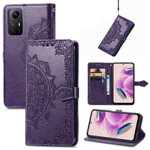 Load image into Gallery viewer, Mandala Flower Embossed Leather Phone Case, For Xiaomi Redmi Note 12S