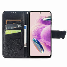 Load image into Gallery viewer, Butterfly Love Flower Embossed Leather Phone Case, For Xiaomi Redmi Note 12S