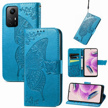Load image into Gallery viewer, Butterfly Love Flower Embossed Leather Phone Case, For Xiaomi Redmi Note 12S