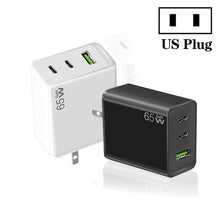 Load image into Gallery viewer, GaN PD65W Type-C x 2 + USB3.0 Laptop Adapter for Apple MacBook Series ,US Plug