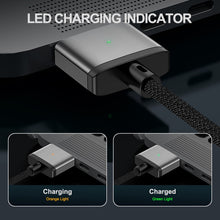Load image into Gallery viewer, ENKAY 140W USB-C / Type-C to MagSafe 3 Nylon Braided Magnetic Charging Cable with LED Indicator for MacBook 6.6FT, ENKAY Grey, ENKAY Blue