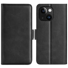 Load image into Gallery viewer, Dual-side Magnetic Buckle Horizontal Flip Leather Phone Case, For iPhone 15 Pro Max, For iPhone 15 Pro, For iPhone 15 Plus, For iPhone 15