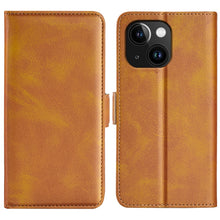 Load image into Gallery viewer, Dual-side Magnetic Buckle Horizontal Flip Leather Phone Case, For iPhone 15 Pro Max, For iPhone 15 Pro, For iPhone 15 Plus, For iPhone 15