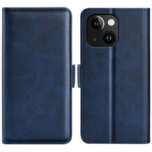 Load image into Gallery viewer, Dual-side Magnetic Buckle Horizontal Flip Leather Phone Case, For iPhone 15 Pro Max, For iPhone 15 Pro, For iPhone 15 Plus, For iPhone 15
