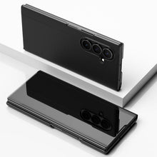 Load image into Gallery viewer, Plated Mirror Horizontal Flip Leather Phone Case with Holder, For Galaxy Z Fold8 Ultra 5G, For Galaxy Z TriFold, For Galaxy Z Fold7, For Galaxy Z Fold6, For Galaxy Z Fold5 5G
