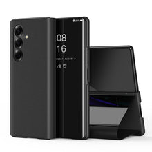 Load image into Gallery viewer, Plated Mirror Horizontal Flip Leather Phone Case with Holder, For Galaxy Z Fold8 Ultra 5G, For Galaxy Z TriFold, For Galaxy Z Fold7, For Galaxy Z Fold6, For Galaxy Z Fold5 5G