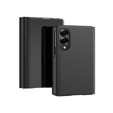 Load image into Gallery viewer, Plated Mirror Horizontal Flip Leather Phone Case with Holder, For Galaxy Z Fold8 5G, For Galaxy Z Fold8 Ultra 5G, For Galaxy Z TriFold, For Galaxy Z Fold7, For Galaxy Z Fold6, For Galaxy Z Fold5 5G