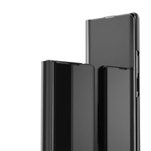 Load image into Gallery viewer, Plated Mirror Horizontal Flip Leather Phone Case with Holder