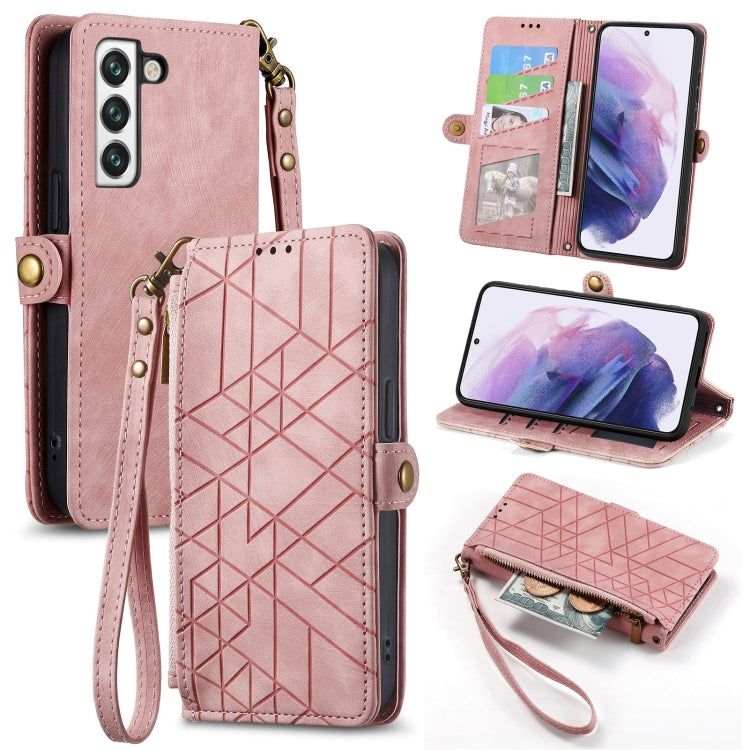 Geometric Zipper Wallet Side Buckle Leather Phone Case, For Samsung Galaxy A13 4G, For Samsung Galaxy M52 5G, For Samsung Galaxy S22 Ultra 5G, For Samsung Galaxy S22+ 5G, For Samsung Galaxy S22 5G, For Samsung Galaxy A13 5G, For Samsung Galaxy A41     ...