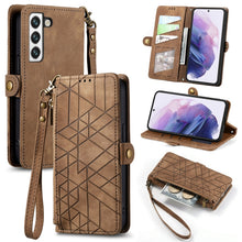 Load image into Gallery viewer, Geometric Zipper Wallet Side Buckle Leather Phone Case, For Samsung Galaxy A22 5G, For Samsung Galaxy S21 FE 5G, For Samsung Galaxy A32 4G, For Samsung Galaxy A72, For Samsung Galaxy A52 5G, For Samsung Galaxy A32 5G, For Samsung Galaxy S21 5G         ...