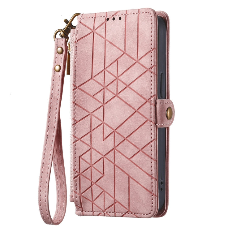 Geometric Zipper Wallet Side Buckle Leather Phone Case, For Samsung Galaxy A13 4G, For Samsung Galaxy M52 5G, For Samsung Galaxy S22 Ultra 5G, For Samsung Galaxy S22+ 5G, For Samsung Galaxy S22 5G, For Samsung Galaxy A13 5G, For Samsung Galaxy A41     ...