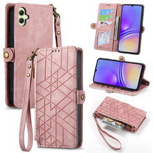 Load image into Gallery viewer, Geometric Zipper Wallet Side Buckle Leather Phone Case, For Samsung Galaxy S25 Ultra 5G, For Samsung Galaxy C55, For Samsung Galaxy M55, For Samsung Galaxy A55 5G, For Samsung Galaxy S24 Ultra 5G, For Samsung Galaxy S24+ 5G, For Samsung Galaxy S24 5G  ...