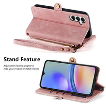 Load image into Gallery viewer, Geometric Zipper Wallet Side Buckle Leather Phone Case, Samsung Galaxy A05s, For Samsung Galaxy A25 5G, For Samsung Galaxy S23 FE 5G, For Samsung Galaxy A24 4G, For Samsung Galaxy A23 5G, For Samsung Galaxy A14 4G, For Samsung Galaxy A24 5G            ...
