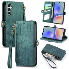 Load image into Gallery viewer, Geometric Zipper Wallet Side Buckle Leather Phone Case, Samsung Galaxy A05s, For Samsung Galaxy A25 5G, For Samsung Galaxy S23 FE 5G, For Samsung Galaxy A24 4G, For Samsung Galaxy A23 5G, For Samsung Galaxy A14 4G, For Samsung Galaxy A24 5G            ...