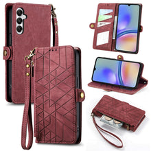 Load image into Gallery viewer, Geometric Zipper Wallet Side Buckle Leather Phone Case, Samsung Galaxy A05s, For Samsung Galaxy A25 5G, For Samsung Galaxy S23 FE 5G, For Samsung Galaxy A24 4G, For Samsung Galaxy A23 5G, For Samsung Galaxy A14 4G, For Samsung Galaxy A24 5G            ...
