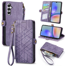 Load image into Gallery viewer, Geometric Zipper Wallet Side Buckle Leather Phone Case, Samsung Galaxy A05s, For Samsung Galaxy A25 5G, For Samsung Galaxy S23 FE 5G, For Samsung Galaxy A24 4G, For Samsung Galaxy A23 5G, For Samsung Galaxy A14 4G, For Samsung Galaxy A24 5G            ...