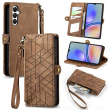Load image into Gallery viewer, Geometric Zipper Wallet Side Buckle Leather Phone Case, Samsung Galaxy A05s, For Samsung Galaxy A25 5G, For Samsung Galaxy S23 FE 5G, For Samsung Galaxy A24 4G, For Samsung Galaxy A23 5G, For Samsung Galaxy A14 4G, For Samsung Galaxy A24 5G            ...