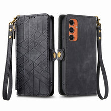 Load image into Gallery viewer, Geometric Zipper Wallet Side Buckle Leather Phone Case, For Samsung Galaxy S25 Ultra 5G, For Samsung Galaxy C55, For Samsung Galaxy M55, For Samsung Galaxy A55 5G, For Samsung Galaxy S24 Ultra 5G, For Samsung Galaxy S24+ 5G, For Samsung Galaxy S24 5G  ...