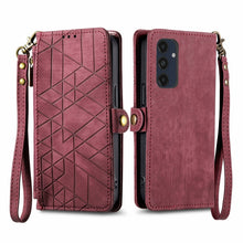Load image into Gallery viewer, Geometric Zipper Wallet Side Buckle Leather Phone Case, For Samsung Galaxy S25 Ultra 5G, For Samsung Galaxy C55, For Samsung Galaxy M55, For Samsung Galaxy A55 5G, For Samsung Galaxy S24 Ultra 5G, For Samsung Galaxy S24+ 5G, For Samsung Galaxy S24 5G  ...
