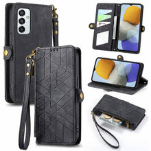 Load image into Gallery viewer, Geometric Zipper Wallet Side Buckle Leather Phone Case, For Samsung Galaxy A54 5G, For Samsung Galaxy S23 Ultra 5G, For Samsung Galaxy S23+ 5G, For Samsung Galaxy S23 5G, For Samsung Galaxy A14 5G, For Samsung Galaxy S20 FE, For Samsung Galaxy M33     ...