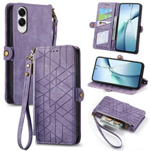 Load image into Gallery viewer, Geometric Zipper Wallet Side Buckle Leather Phone Case, For Samsung Galaxy S26 Edge 5G, For Samsung Galaxy A57 5G, For Samsung Galaxy A37 5G, For Samsung Galaxy S25 Edge 5G, For Samsung Galaxy A56 5G, For Samsung Galaxy A36 5G, For Samsung Galaxy S25 5...