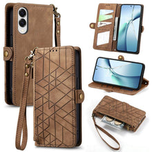 Load image into Gallery viewer, Geometric Zipper Wallet Side Buckle Leather Phone Case, For Samsung Galaxy S26 Edge 5G, For Samsung Galaxy A57 5G, For Samsung Galaxy A37 5G, For Samsung Galaxy S25 Edge 5G, For Samsung Galaxy A56 5G, For Samsung Galaxy A36 5G, For Samsung Galaxy S25 5...
