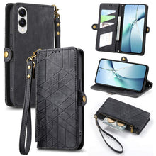 Load image into Gallery viewer, Geometric Zipper Wallet Side Buckle Leather Phone Case, For Samsung Galaxy S26 Edge 5G, For Samsung Galaxy A57 5G, For Samsung Galaxy A37 5G, For Samsung Galaxy S25 Edge 5G, For Samsung Galaxy A56 5G, For Samsung Galaxy A36 5G, For Samsung Galaxy S25 5...