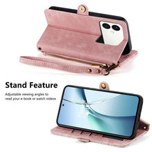 Load image into Gallery viewer, Geometric Zipper Wallet Side Buckle Leather Phone Case, For Samsung Galaxy S26 Edge 5G, For Samsung Galaxy A57 5G, For Samsung Galaxy A37 5G, For Samsung Galaxy S25 Edge 5G, For Samsung Galaxy A56 5G, For Samsung Galaxy A36 5G, For Samsung Galaxy S25 5...