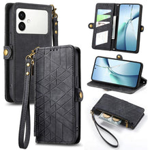 Load image into Gallery viewer, Geometric Zipper Wallet Side Buckle Leather Phone Case, For Samsung Galaxy S26 Edge 5G, For Samsung Galaxy A57 5G, For Samsung Galaxy A37 5G, For Samsung Galaxy S25 Edge 5G, For Samsung Galaxy A56 5G, For Samsung Galaxy A36 5G, For Samsung Galaxy S25 5...