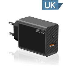 Load image into Gallery viewer, GaN PD48W Type-C PD3.0 + USB3.0 Notebook Adapter for MacBook Series ，EU Plug, EU Plug
