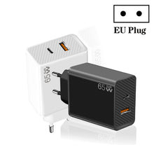 Load image into Gallery viewer, GaN PD48W Type-C PD3.0 + USB3.0 Notebook Adapter for MacBook Series ，EU Plug, EU Plug