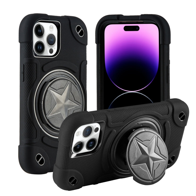 Shield PC Hybrid Silicone Phone Case, For iPhone 14, For iPhone 14 Pro Max, For iPhone 13 Pro Max, For iPhone 13