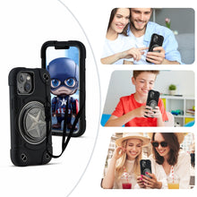 Load image into Gallery viewer, Shield PC Hybrid Silicone Phone Case, For iPhone 14, For iPhone 14 Pro Max, For iPhone 13 Pro Max, For iPhone 13