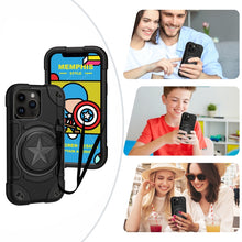 Load image into Gallery viewer, Shield PC Hybrid Silicone Phone Case, For iPhone 12, For iPhone 12 Pro Max, For iPhone 12 Pro