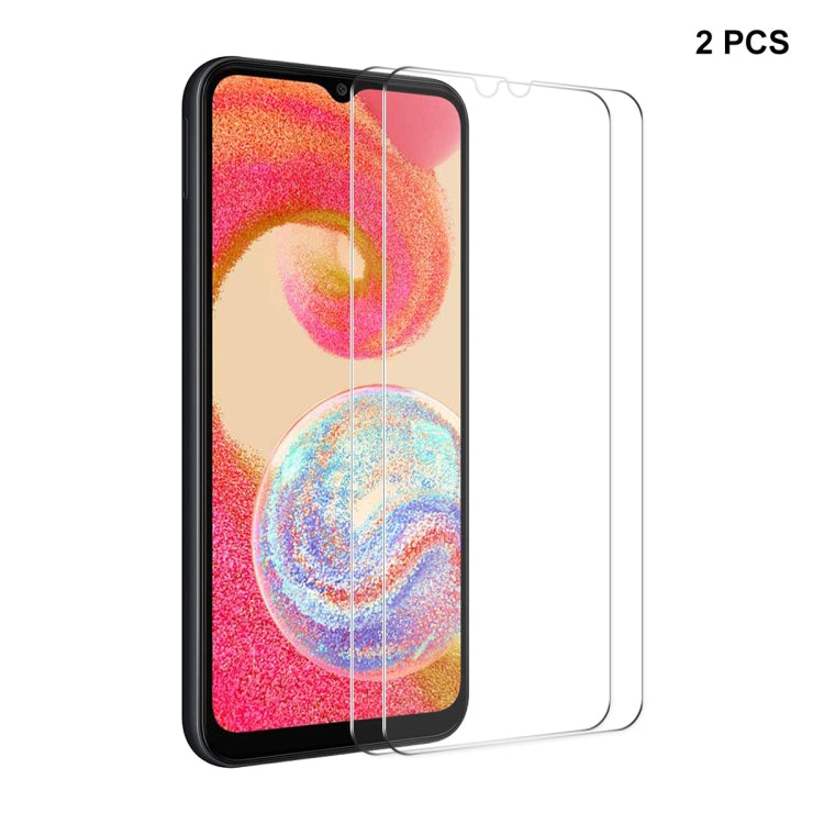 2pcs ENKAY 0.26mm 9H 2.5D High Aluminum-silicon Tempered Glass Film, For Samsung Galaxy A35, For Samsung Galaxy A55, For Samsung Galaxy M04, For Samsung Galaxy A25 5G, For Samsung Galaxy S23 FE, For Samsung Galaxy M54 /F54, For Samsung Galaxy A15 4G / 5G